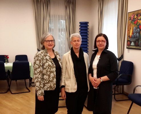 Ambassador Hermine Popeller, Deputy Head Susanne Macht, Ewa Martyna-David