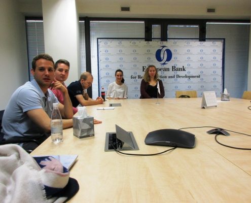 Visit of EBRD during Excursion of Elective Module Black Sea Region and listening to presentation