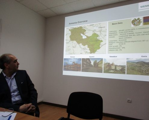 Presenation during Excursion to Yerevan of Elective Module Black Sea Region