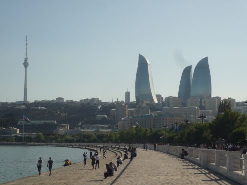 Flame Towers in Baku Aserbaidschan
