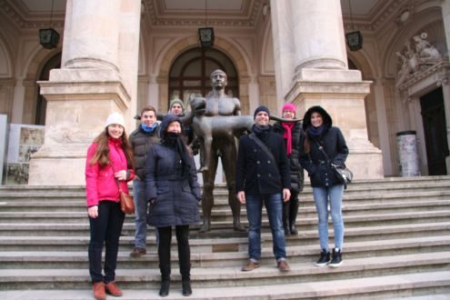 Group photo excursion Bucharest