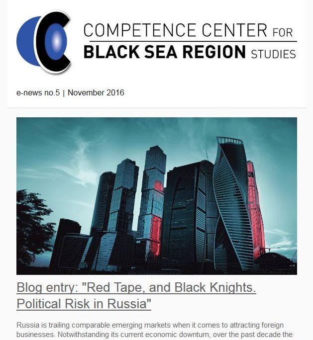 E-News No.5 Competence Center for Black Sea Region Studies